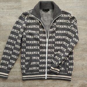 VERSACE MEN'S KNIT SWEATER CARDIGAN JACKET